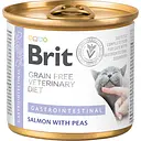 Вологий корм для котів Brit GF Veterinary Diet Cat Cans Gastrointestinal лосось та горох 200 г