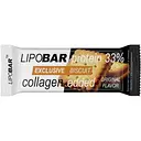 Батончик LipoBar Exclusive Protein Bar, 50 грамм обогащенный биоактивным коллагеном Peptan - Бисквит