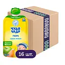 Упаковка пюре Чудо-Чадо Груша и Яблоко без сахара пауч 1.44 кг (90 г х 16 шт.)
