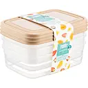 Контейнер для зберігання продуктів Freshlife прямокутний 3 шт. х 1.2 л (D - 493)