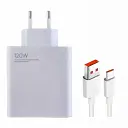 Зарядное устройство для Xiaomi 120W + кабель Type C (6A) MDY-12-EH Qualcomm QC3.0, QC4.0 белый