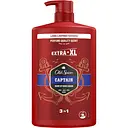 Уценка. Гель для душа и шампунь Old Spice 3 в 1 Captain 1 л