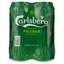 Уценка. Пиво Carlsberg, светлое, 5%, ж/б, 4 шт. по 0,5 л (308237)