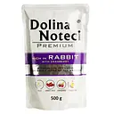 Вологий корм для собак Dolina Noteci Premium з кроликом та журавлиною 500 г