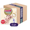 Упаковка підгузків для дітей Goo.N Premium Soft 2 S (3-6 кг) на липучках унісекс 140 шт. (70 шт. х 2 шт.)