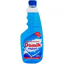 Средство для мытья окон Domik expert с нашатырным спиртом, запаска, 750 мл