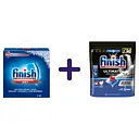 Набор Finish: соль для посудомоечных машин Finish 4 кг + капсулы для посудомоечных машин Finish Ultimate All in 1 100 шт.