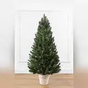 Елка искусственная литая в горшке литая ”Лапландская Зеленая” 1.1 м 