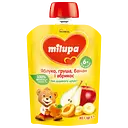 Фруктовое пюре Milupa Pouch Яблоко, груша, банан и абрикос 80 г