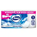 Туалетная бумага Zewa Deluxe белая трехслойная 8 рулонов