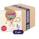 Упаковка підгузків для дітей Goo.N Premium Soft 5 XL (12-20 кг) на липучках унісекс 80 шт. (40 шт. х 2 шт.)