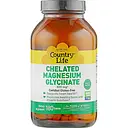 Хелатний Гліцинат Магнію Country Life 400 мг 180 таблеток