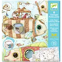 Набір для розфарбовування Djeco Подорож Мало з віконечками (DJ09684)