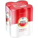 Пиво Amstel світле 5% 4 шт. х 0.5 л з/б