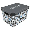 Коробка Qutu Style Box Little King 20 л 41х30х24 см білий з чорним (STYLE BOX с/к LITTLEKING 20л.)