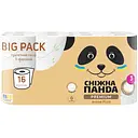 Трехслойная туалетная бумага Сніжна панда Premium Aroma Plus 16 рулонов