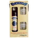 Набір: Віскі Claymore, 40%, 0,7 л + 2 склянки