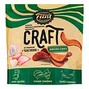Грінки житньо-пшеничні Flint Craft Bread chips Часник хвилясті 80 г
