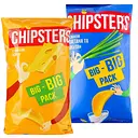 Набір чипсів Chipster's: зі смаком сиру + зі смаком сметани та цибулі 300 г (2 шт. х 150 г)