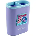 Стакан-подставка для канцелярских принадлежностей Kite с фигуркой My Little Pony 2 отделения фиолетовая (LP23-170)