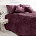 Покрывало ТЕП Velour ромб круглый 260х240 см бордовое (4-00518_22871)