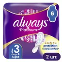 Гігієнічні прокладки Always Platinum Day & Night Single ароматизовані 12 шт. (2 уп. х 6 шт.)