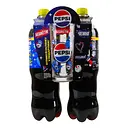 Набір напоїв безалкогольних новорічний Pepsi Кола 1.25 л + Pepsi Нуль цукру 1.25 л + склянка Pepsi 260 мл