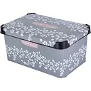 Корзина Violet House Decor Antracite Flowers 10 л серый (0647 DECOR ANTRACITE FLOWERS с/кр. 10 л)