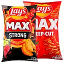 Набор: чипсы Lay's Max Strong Чили и лайм картофельные 95 г + чипсы Lay's Max Deep-cut Сальса Рифленые картофельные 95 г