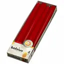 Свечи Bolsius конусные, 24,5х2,4 см, красный, 4 шт. (350941)