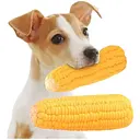 Іграшка для собак Кукурудза гумова пищалка жовта 11 см