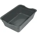 Туалет для котів Тігріс глибокий без сітки сірий 40x27x12 см