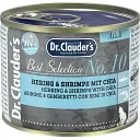 Вологий корм для дорослих котів Dr.Clauder’s Best Selection №10  оселедець та креветки з чіа 200 г