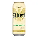 Пиво світле Zibert Lagerbier пастеризоване 4.4% 0.5 л з/б