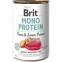 Монопротеиновый влажный корм для собак с чувствительным пищеварением Brit Mono Protein Tuna & Sweet Potato с тунцом и бататом 400 г