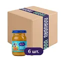 Набір фруктового пюре Elfik Magic Яблуко-гарбуз-груша склобанка 1020 г (6 шт. х 170 г)