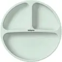 Уценка. Мисочка BabyOno на три секции силиконовая с присоской зеленая (1482/03)