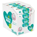 Уцінка. Набір дитячих вологих серветок Pampers Sensitive, 1200 шт. (15 упаковок по 80 шт.)