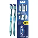 Набор зубных щеток Oral-B Expert Advanced Medium средней жесткости темно-зеленый 2 шт.