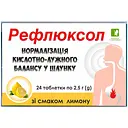 Таблетки від печії Красота та Здоров'я Рефлюксол зі смаком лимону 24 шт. 
