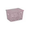 Кошик Violet House Ажур Powder, 7 л, рожевий(0402 №2 Ажур PW с/кр. 7 л)