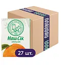 Упаковка нектара Наш Сік Апельсиновый 5.4 л (200 мл х 27 шт.)
