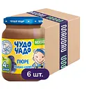 Упаковка пюре Чудо-чадо Яблуко та слива з цукром 1.02 кг (170 г х 6 шт.)