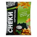Снеки картофельные Chef Potato со вкусом сметаны и зелени 120 г