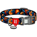 Ошейник для собак нейлоновый Waudog Nylon с QR паспортом рисунок Апельсины XL 