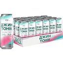 Упаковка напитка слабоалкогольного Оболонь Джин Тоник 8% 12 л ж/б (0.5 л х 24 шт.)