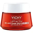 Антивіковий крем для корекції пігментних плям та зморшок Vichy Liftactiv В3 SPF50 50 мл