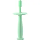 Зубна щітка на присосці Baby Team силіконова салатова (7205)