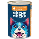 Вологий корм для дорослих собак М'ясна Миска шматочки в соусі з куркою 1.24 кг