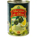 Оливки Maestro de Oliva без косточки лимон 280 г жестяная банка ключ